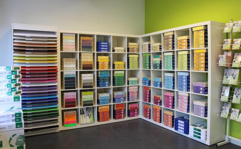 Drukkerij Onze winkel: Wit papier, Navigator, Pioneer, gekleurd Clairefontaine, kopieerpapier, inkjetpapier, fotopapier, enveloppen